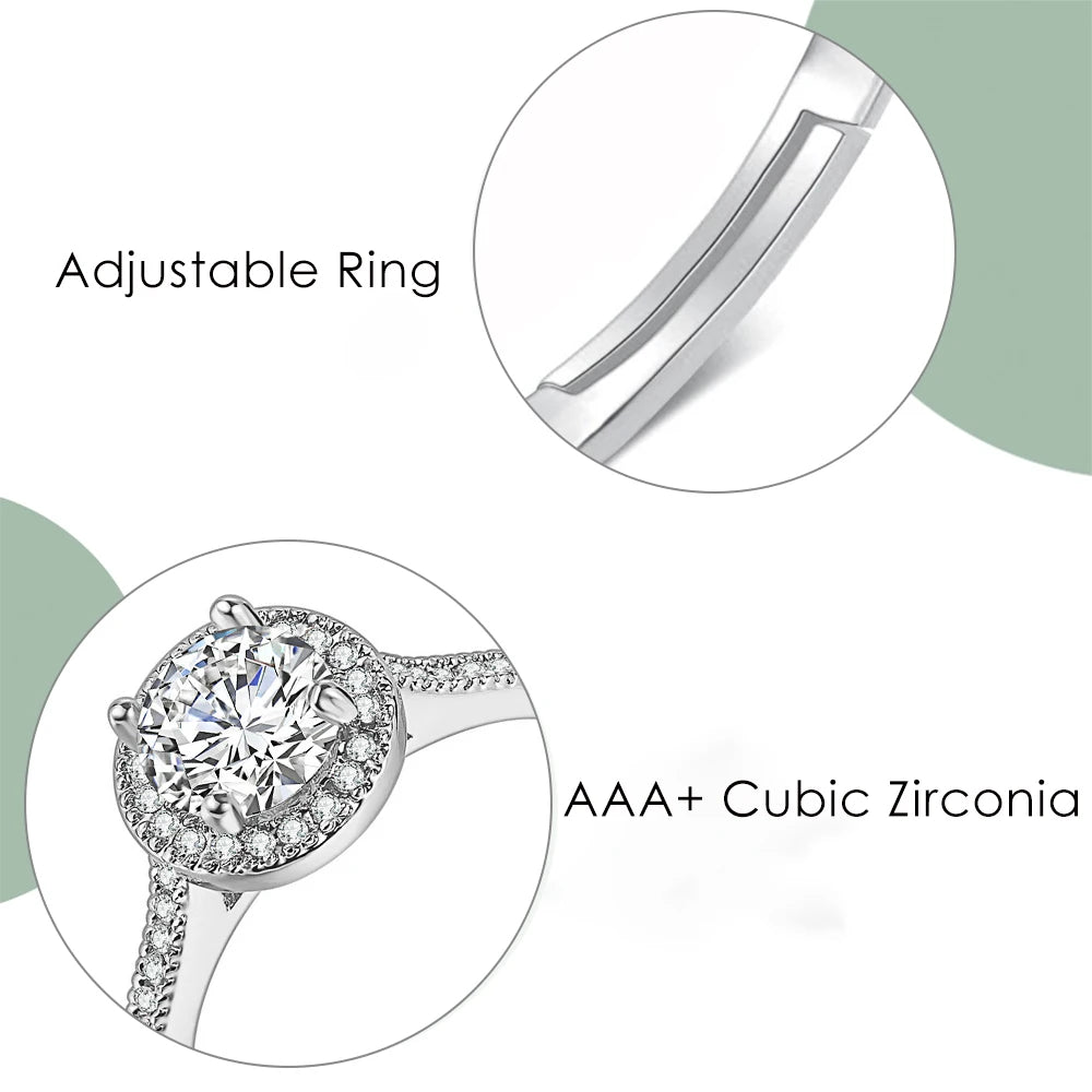Adjustable Solitaire Rings