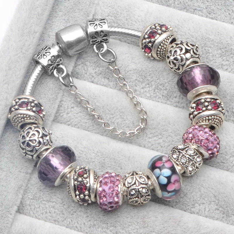 Cherry Blossoms Charm Bracelets