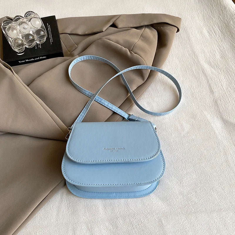 Synthetic Leather Crossbody Bag