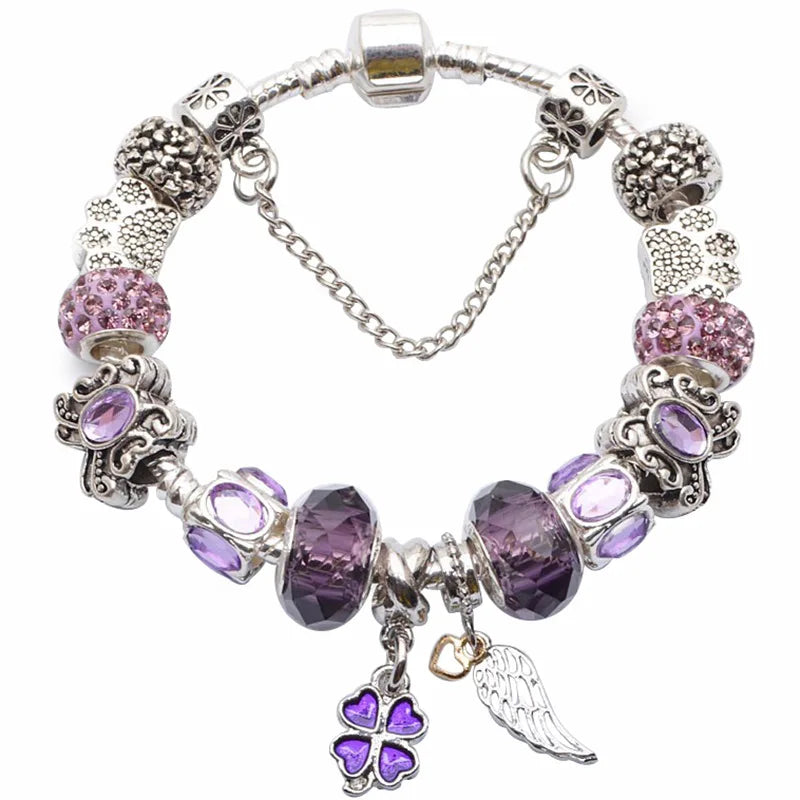 Cherry Blossoms Charm Bracelets