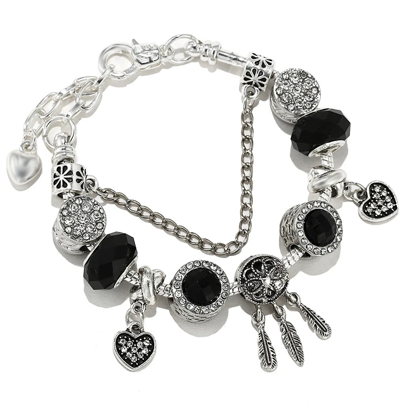 Cherry Blossoms Charm Bracelets