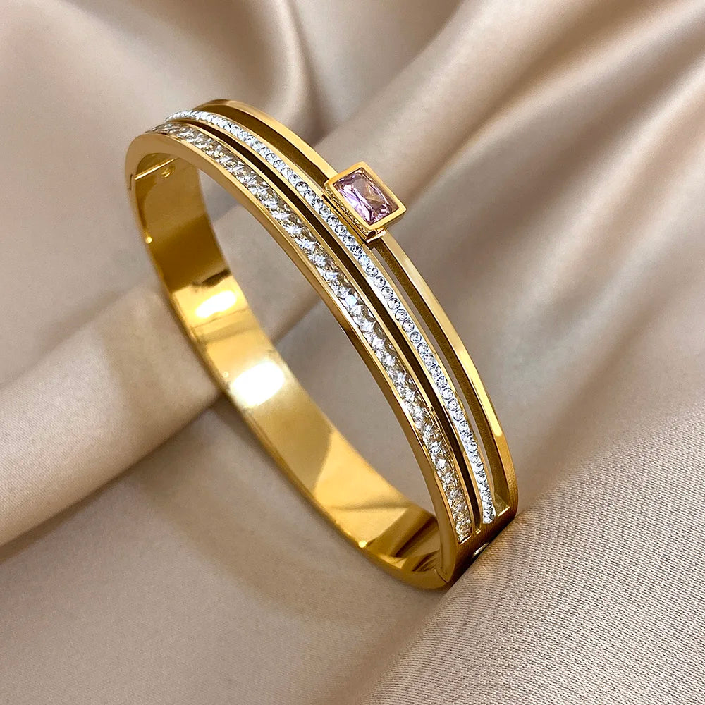 Luxury Stainless Steel Cuff Bracelet