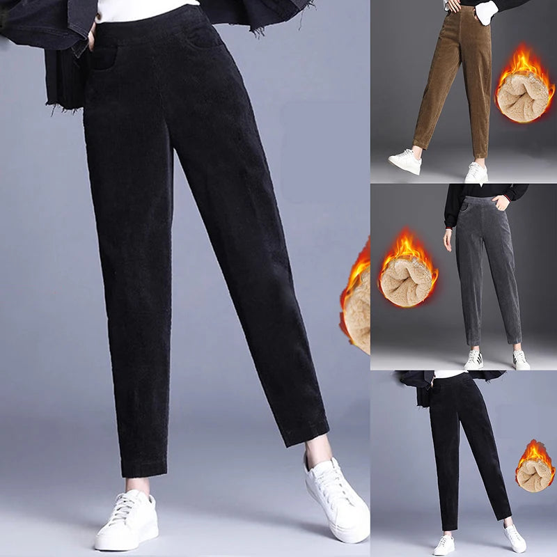 Plush Thick Casual Pants