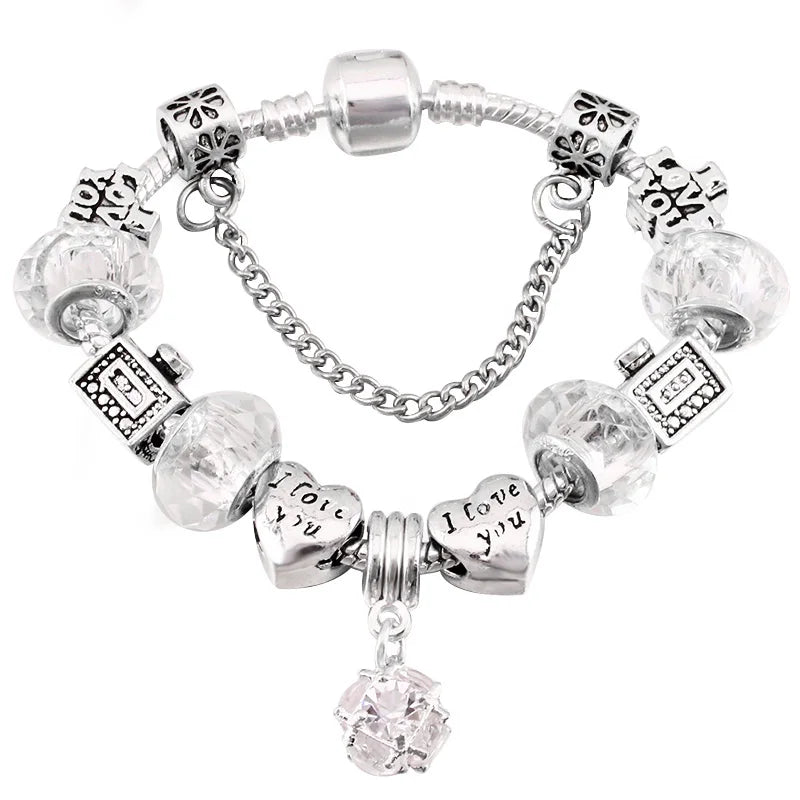 Cherry Blossoms Charm Bracelets