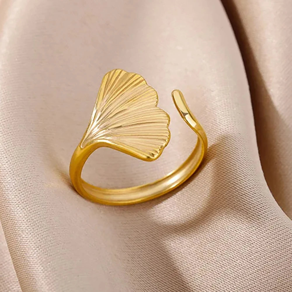 Starfish Shell Open Rings