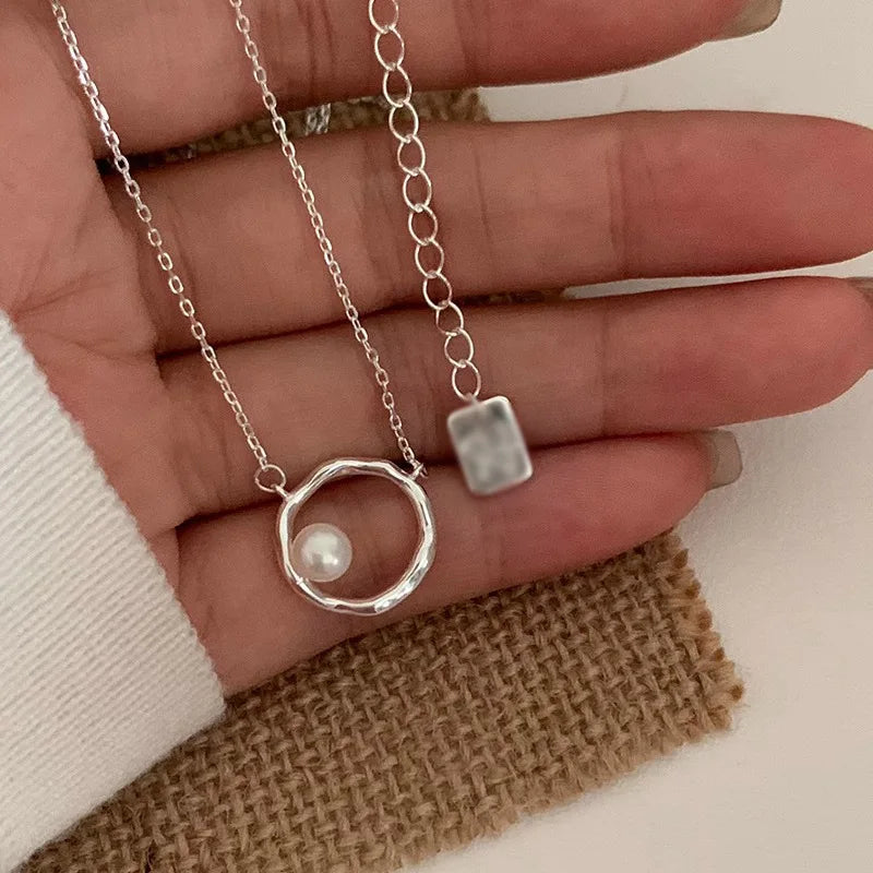 Pearl Simple Elegant Pendant Necklace