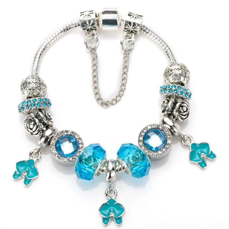 Cherry Blossoms Charm Bracelets