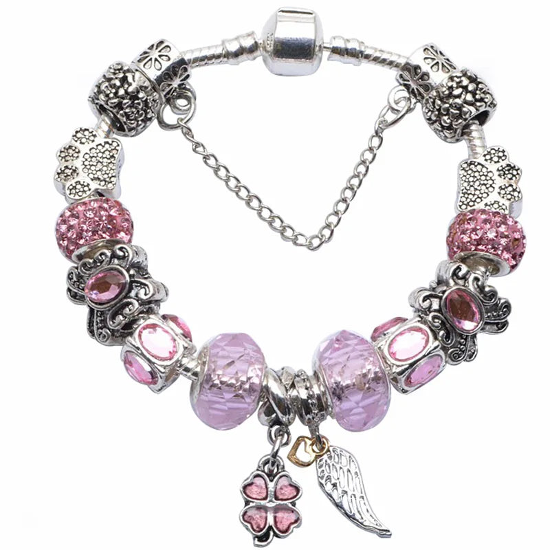 Cherry Blossoms Charm Bracelets