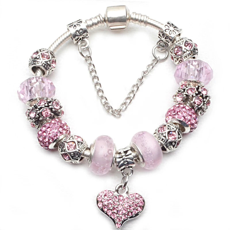 Cherry Blossoms Charm Bracelets