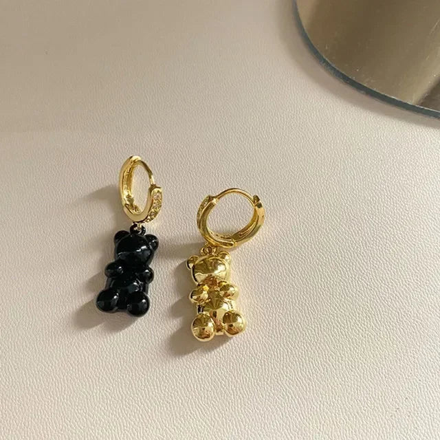 Cute Acrylic Candy Gummy Bear Dangle Earrings