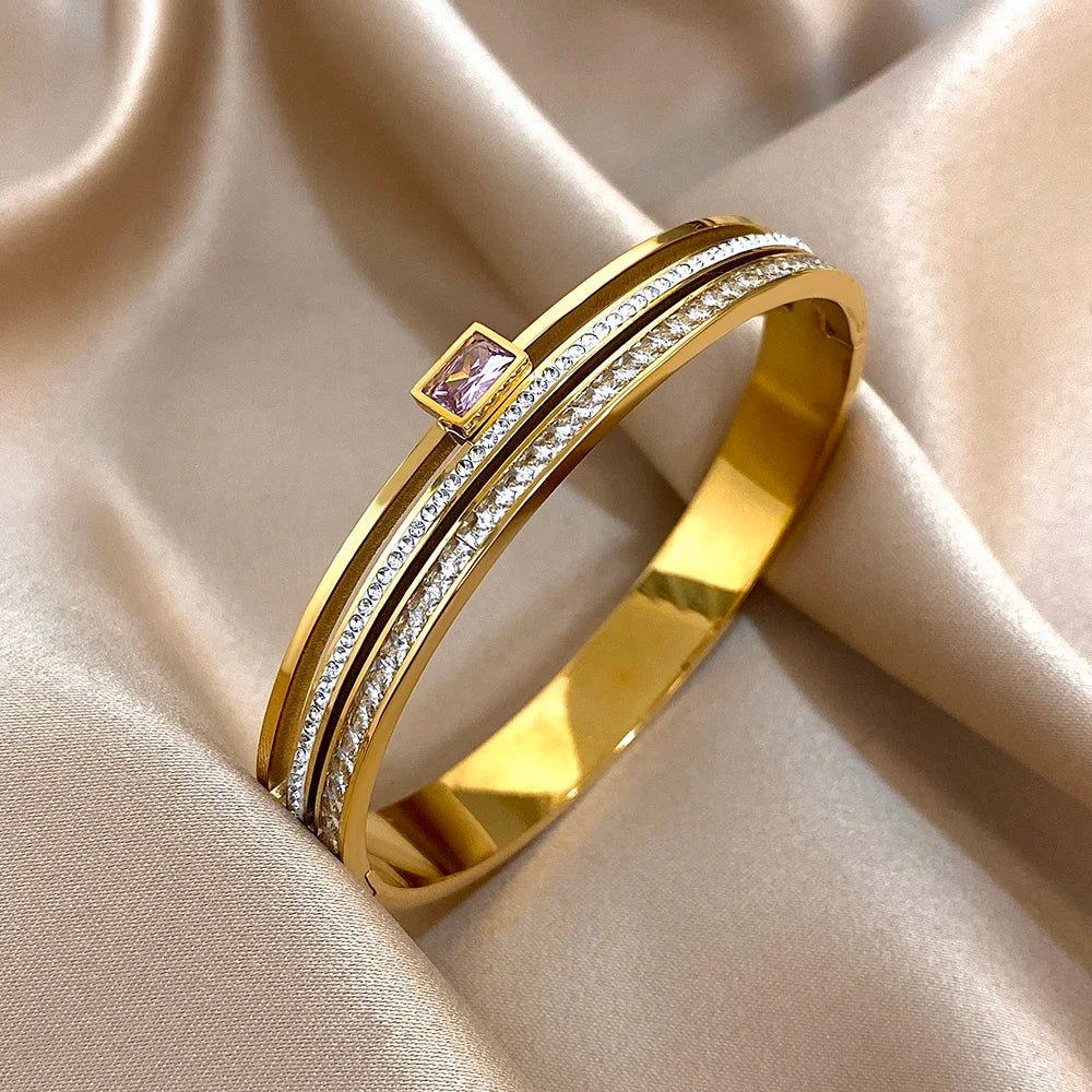 Luxury Stainless Steel Cuff Bracelet
