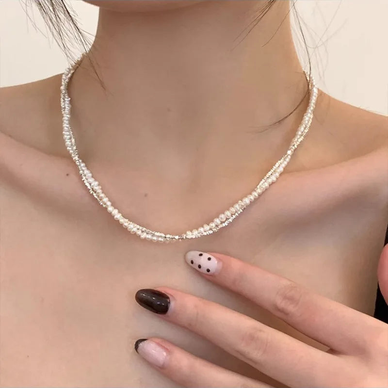 Pearl Simple Elegant Pendant Necklace