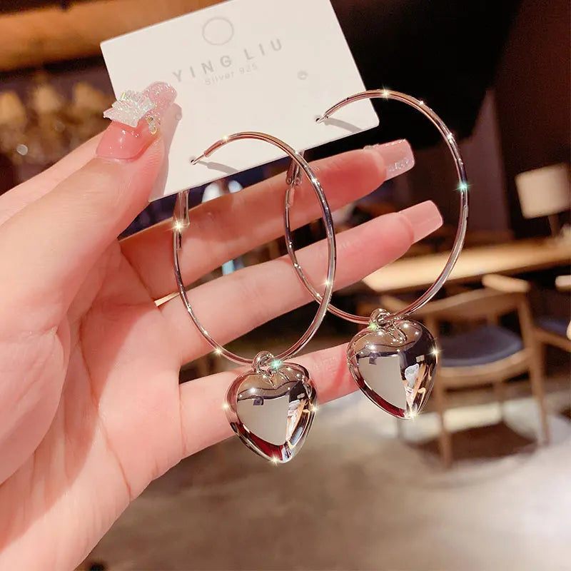 Elegant Delicate Red Cherry Stud Earrings