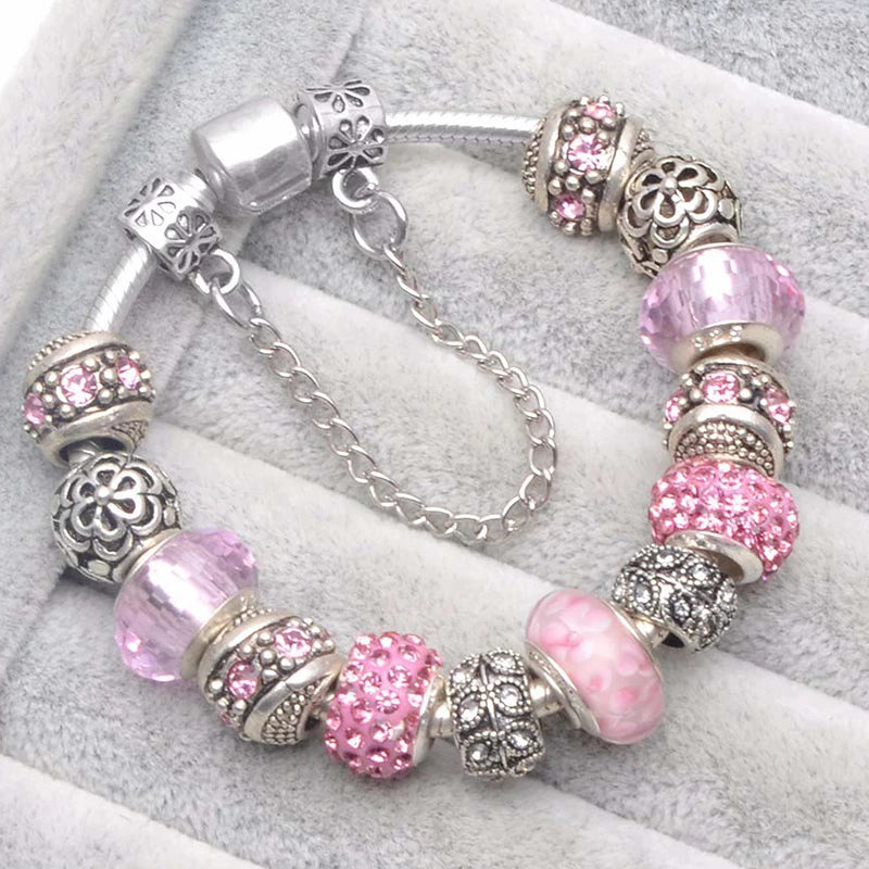Cherry Blossoms Charm Bracelets