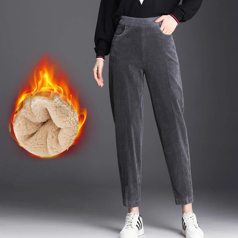 Plush Thick Casual Pants