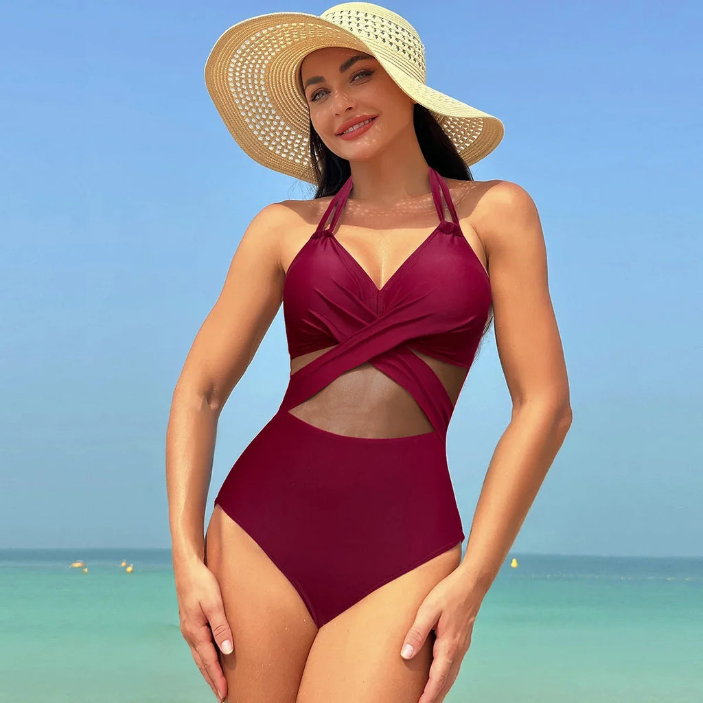 Solid Push Up Brazilian Swimming Suits