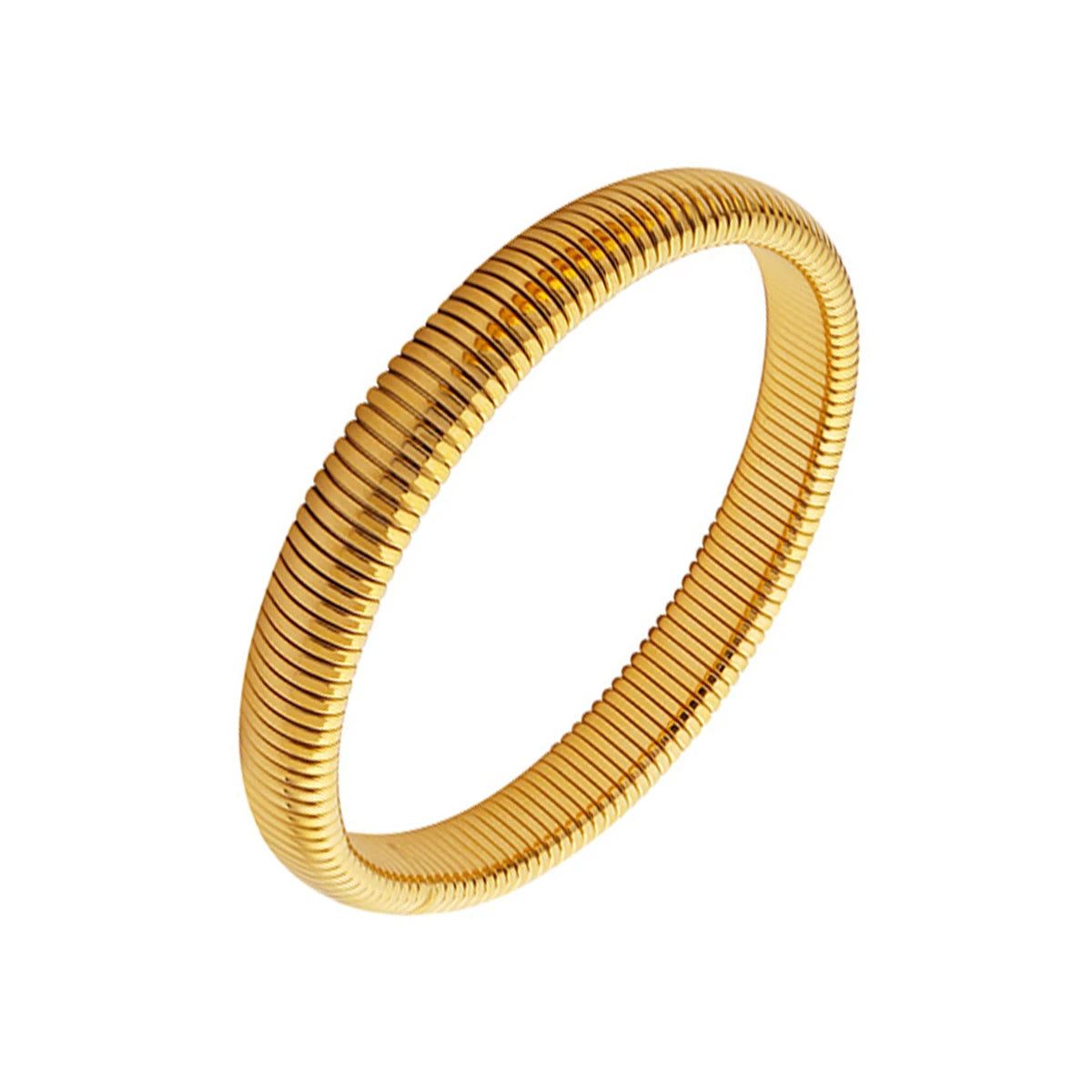 Elastic Texture Flex Snake Chain Cuff Bracelet