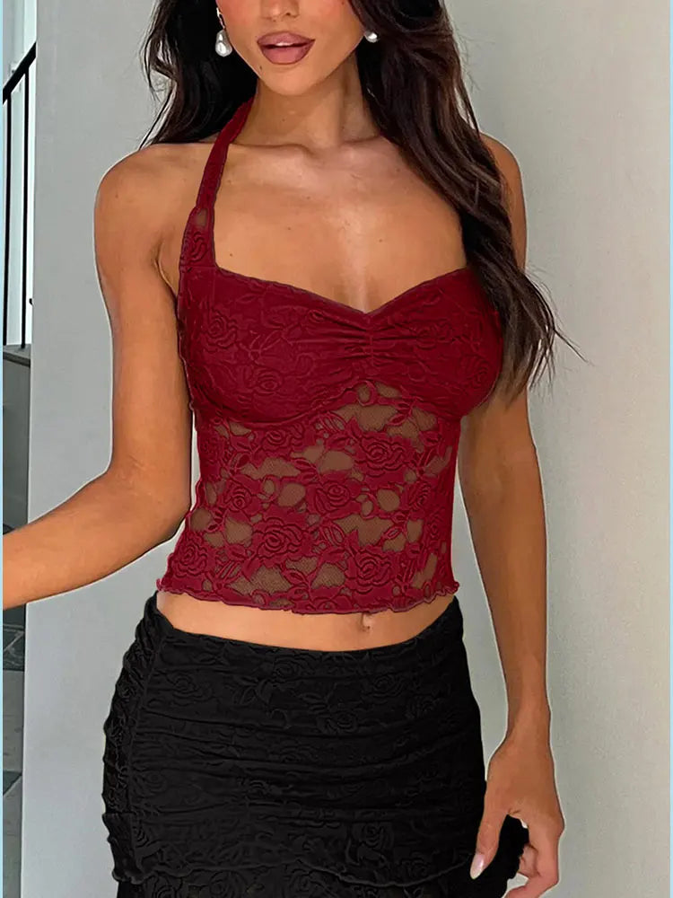Lace Patchwork Cami Top