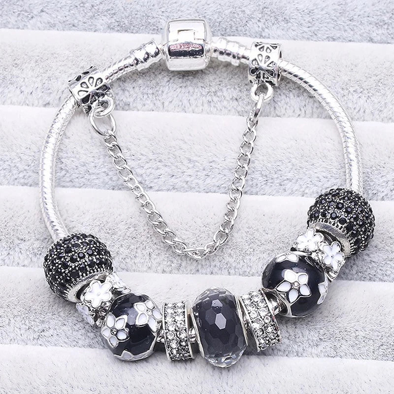 Cherry Blossoms Charm Bracelets