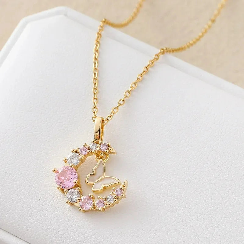 Butterfly Moon Necklace