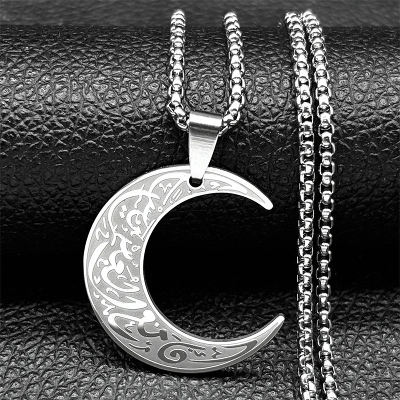 Crescent Moon Pendant Necklace