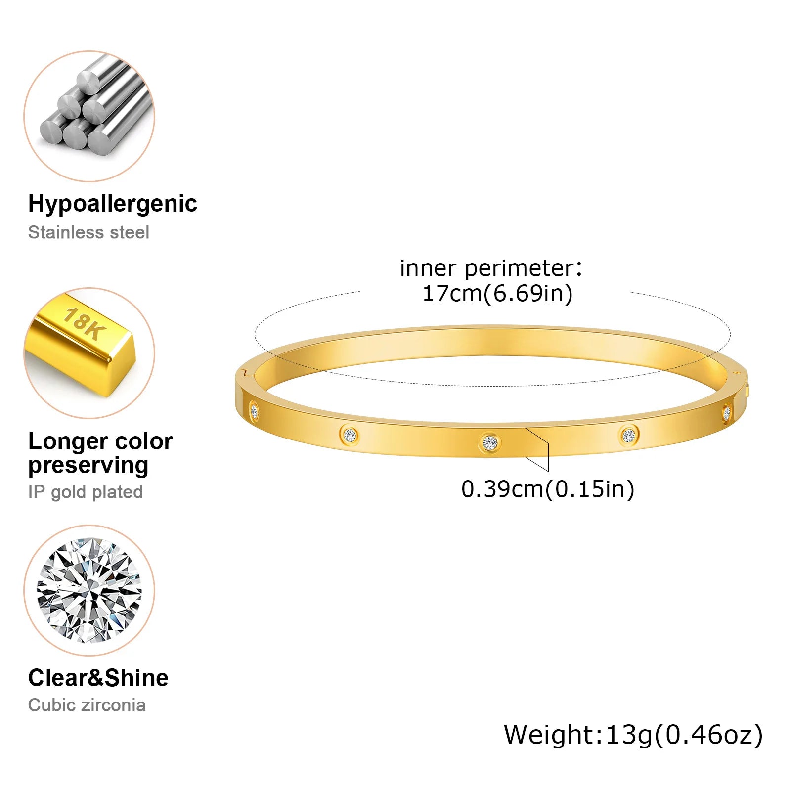 Simple Stacked Gold Plated Beads Bracelets