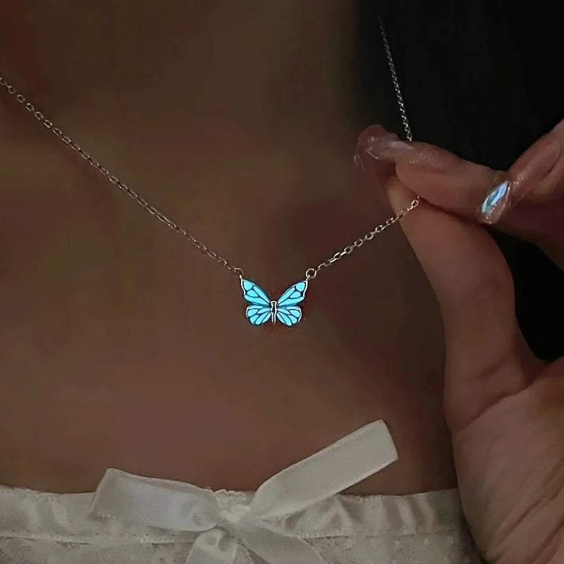 Butterfly lamp Necklace