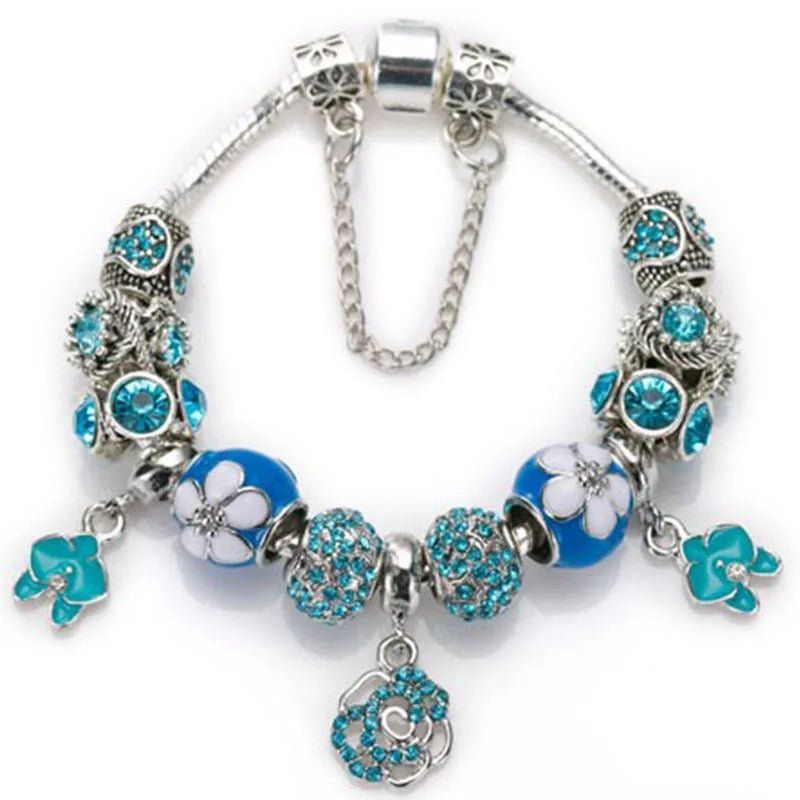 Cherry Blossoms Charm Bracelets