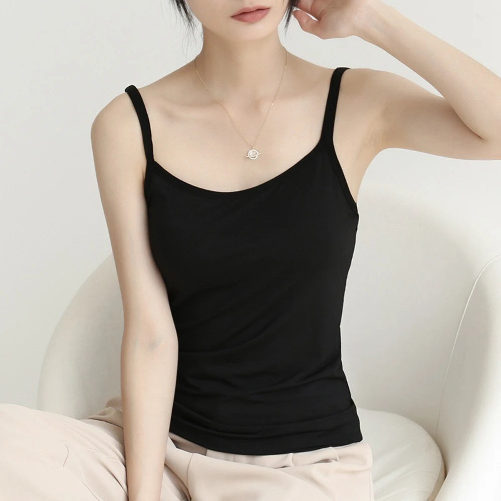 Camisoles Plain Sleeveless Tank Top