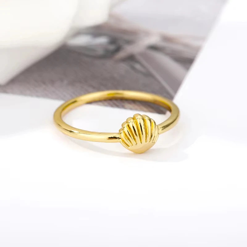 Starfish Shell Open Rings