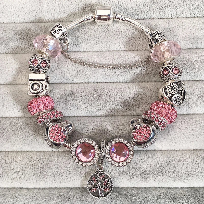 Cherry Blossoms Charm Bracelets