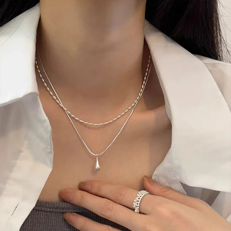 Pearl Simple Elegant Pendant Necklace