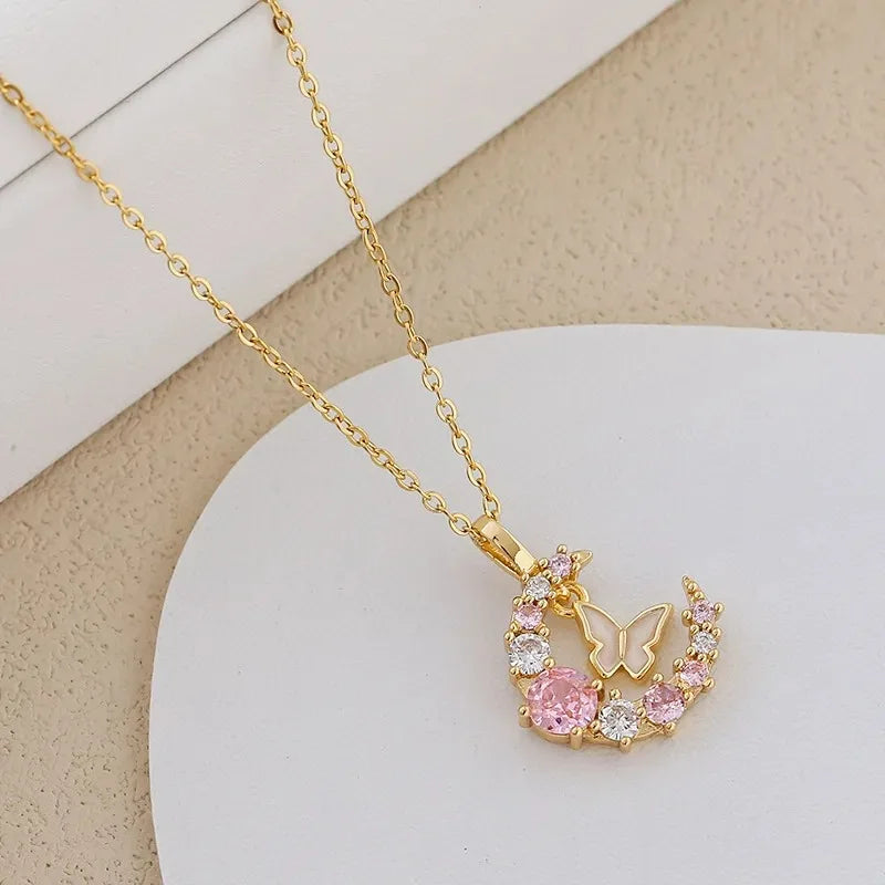 Butterfly Moon Necklace
