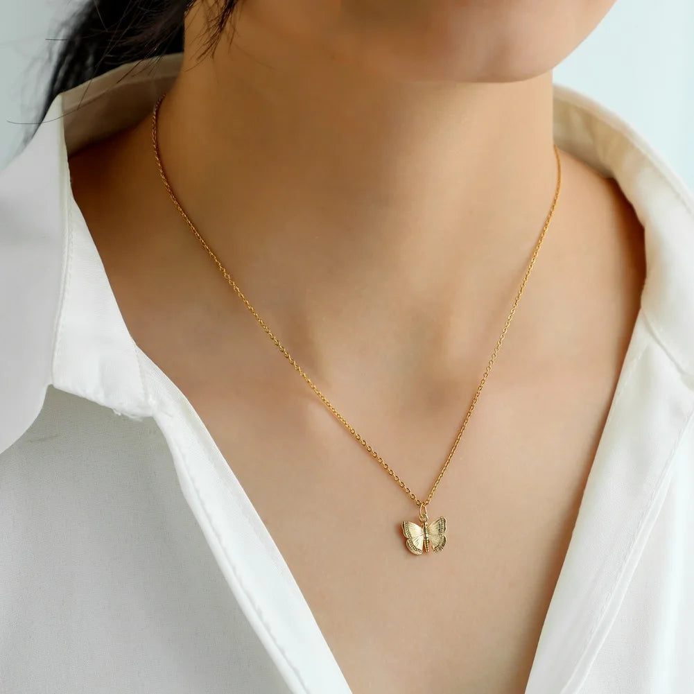 Butterfly Moon Necklace