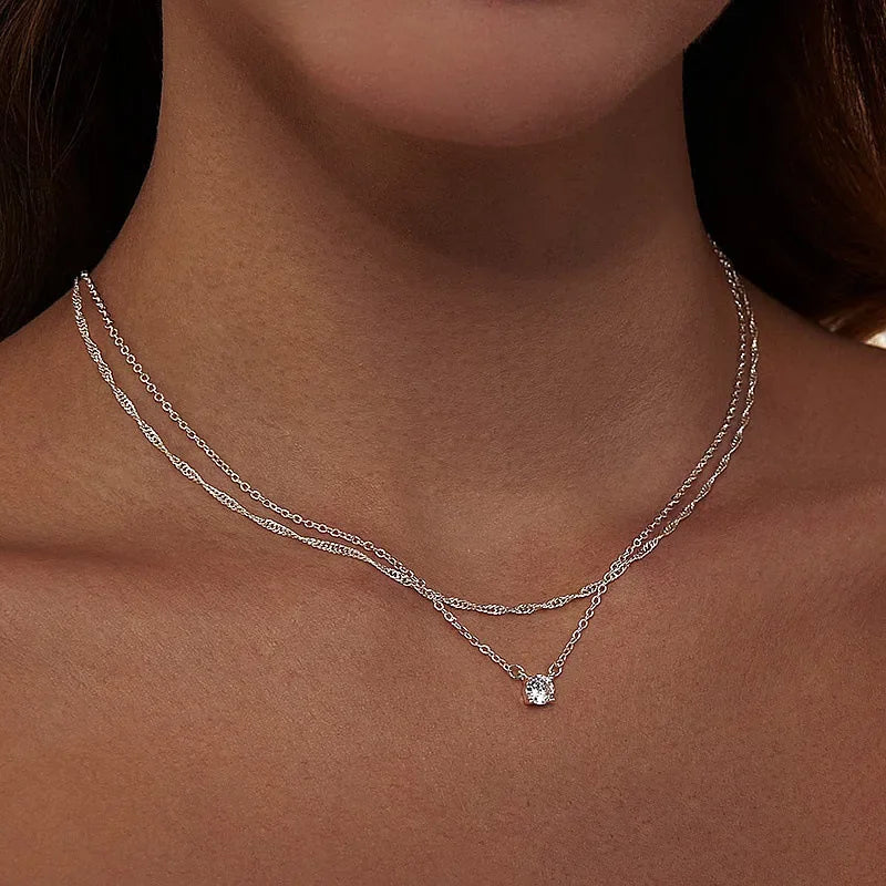 Gold Sterling Silver Choker Necklace