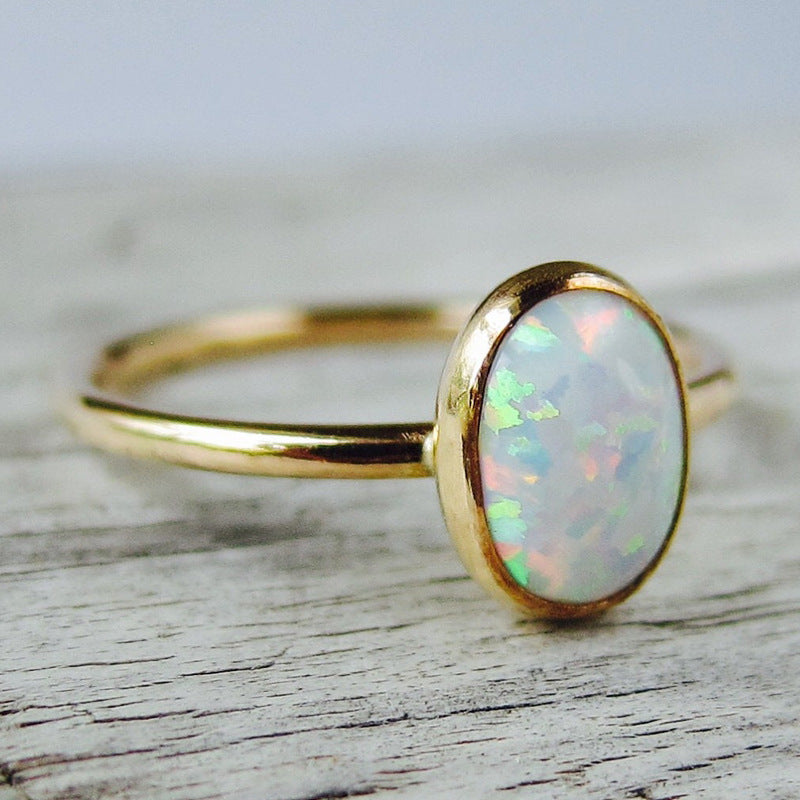 Gold Opal Ring